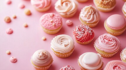 National Pastry Day Background Concept. Copy Space