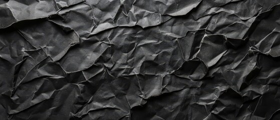 Dark Crumpled Paper Texture 