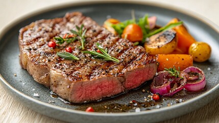 Sizzling beef steak