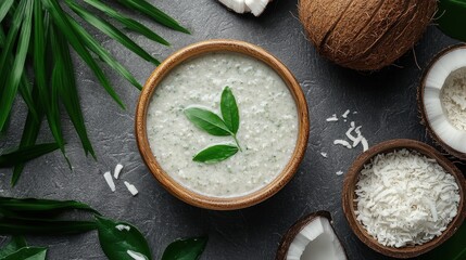 Indian herbal haircare enriched with neem and coconut for strong, shiny hair