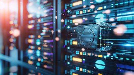 Obraz premium Vintage hard drive isolated on background, symbolizing memory storage and data preservation concept for technology and retro design projects.