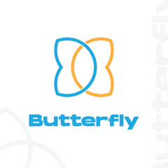 Obraz premium Beautiful Butterfly logo vector design