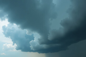 Obraz premium dark gray clouds gather stormy skies heavy