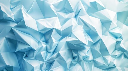 Fototapeta premium Abstract blue and white geometric polygonal background