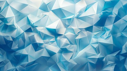 Fototapeta premium Abstract Blue Geometric Pattern with Triangles