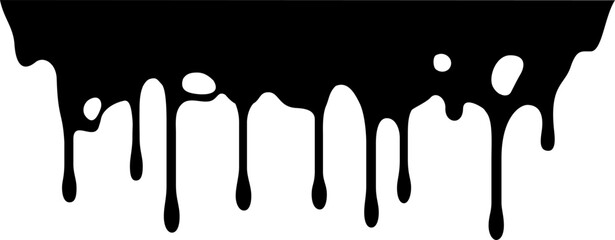 Black paint is dripping down a white background, creating a textured and artistic visual effect, ideal for designs related to art, creativity, or abstract concepts