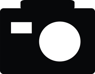 camera icon flat design black