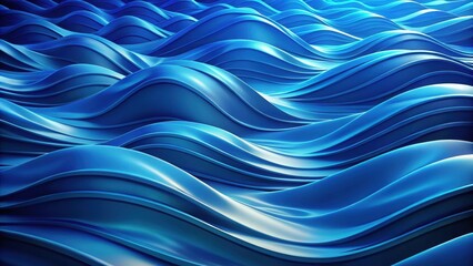 Blue abstract background resembling wave, minimal concept in render, blue, abstract, background, wave, minimal, concept,render