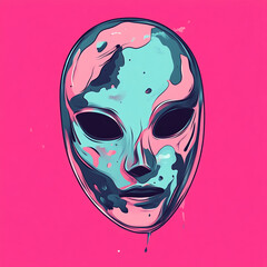 Rkushaku Mask anime concept full color illustration