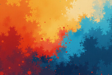 Fototapeta premium orange blue hues noise texture create abstract background colorful poster design featuring gradient