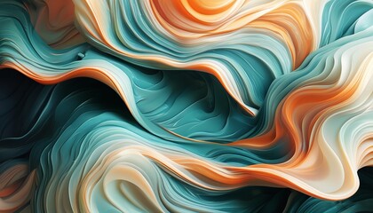 Organic patterns flowing as abstract wallpaper background design. Created with generative AI technology