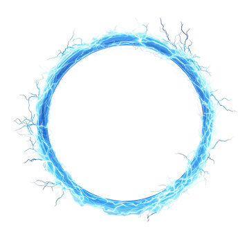 recommend clip art: Blue Energy Circle Flows Isolated on PNG Transparent Background