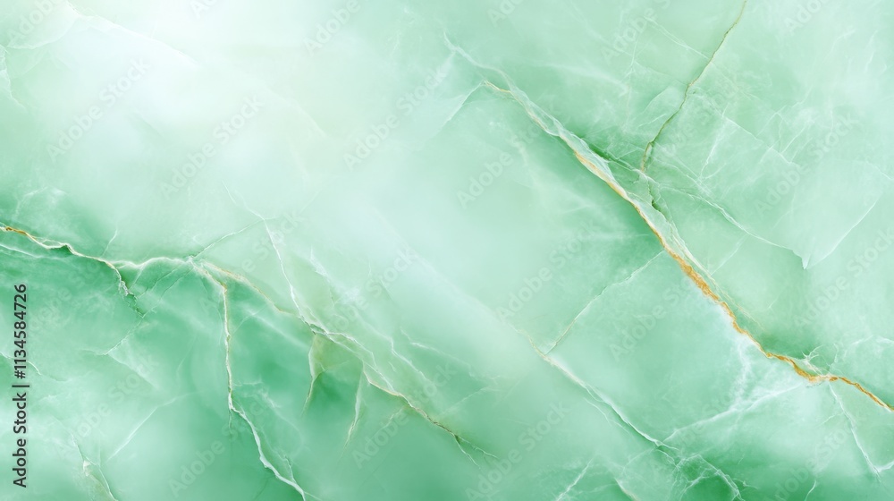 Poster subtle green marble texture with delicate patterns and a smooth, polished surface, creating an elega