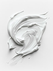 White cosmetic cream texture