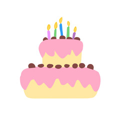 Birthday Cake Illustration