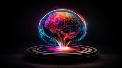 Exploring artificial intelligence ethics and bias in modern technology a visual journey in abstract art dark environment