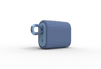 bluetooth speaker angle view with shadow 3d render