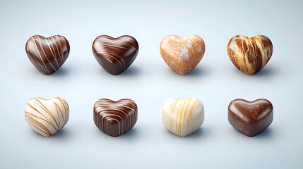 Valentine's day chocolates heart-shaped sweet treats celebrating love and romance