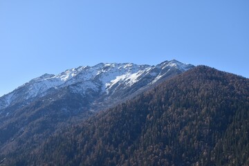 landscape of mountain at Jiuzhaigou natural national park in China 