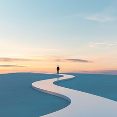 man walking on the beach