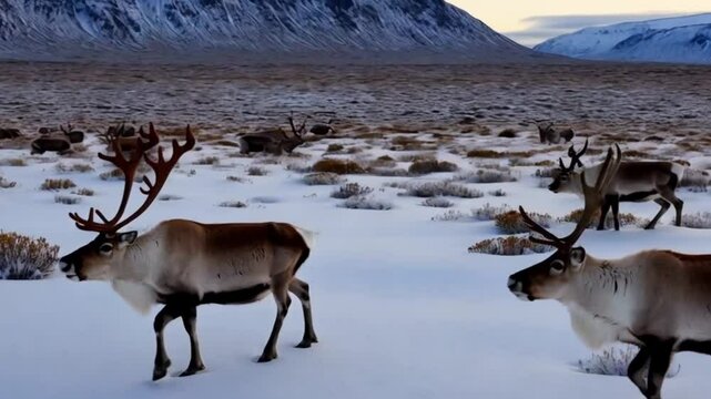 rangifer tarandus in the wild
