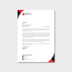 Creative modern clean business letterhead design template