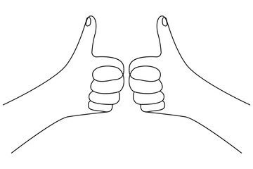 Human hand continuous one line drawing of human arm in isolate outline simple vector icon