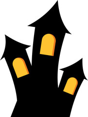 Haunted House Silhouette