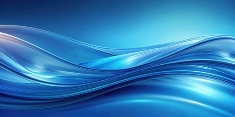 Abstract blue background with smooth waves , abstract, blue, background, waves, texture, smooth, pattern, design, artistic, soft