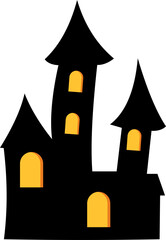 Haunted House Silhouette