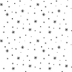 Light Gray vector seamless background with xmas snowflakes. Glitter abstract illustration with crystals of ice. Texture for window blinds, curtains.