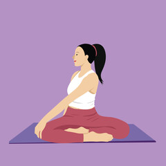 Seated Side Bend (Parsva Sukhasana)