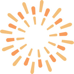 Colorful Fireworks Burst. Vector Icon