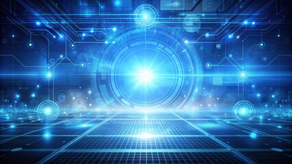 Fototapeta premium Futuristic background with digital technology elements suitable for system engineer design, futuristic, digital, technology