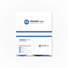 Professional creative clean modern business card template