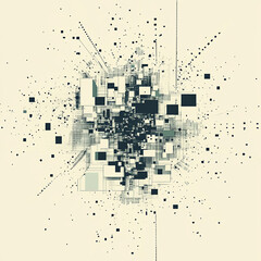 abstract city background vector