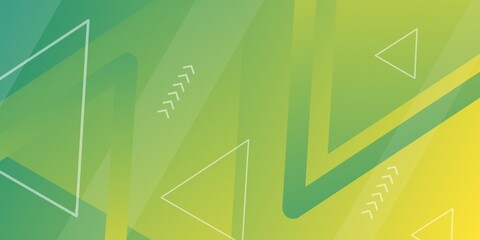 A vibrant and dynamic background with a blend of bright green gradient, featuring geometric shapes and lines that create a sense of energy and movement.