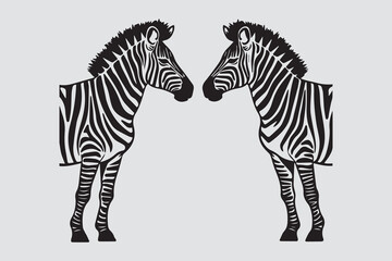 animal silhouettes vector illustration.