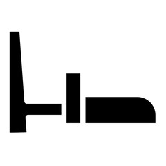 Bed Hotel Sleep Glyph Icon