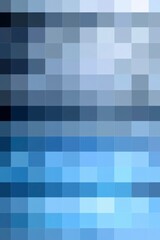 Fototapeta premium Abstract Blue Square Pixel Gradient Pattern Design