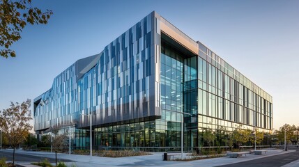 Obraz premium Geometric Abstract Art Building
