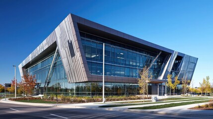 Obraz premium Geometric Abstract Corporate Headquarters