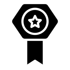 Favorite Medal Startup Glyph Icon