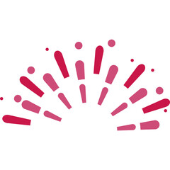 Colorful Fireworks Burst. Vector Icon