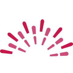 Colorful Fireworks Burst. Vector Icon