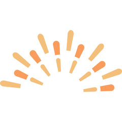 Obraz premium Colorful Fireworks Burst. Vector Icon