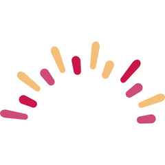 Colorful Fireworks Burst. Vector Icon