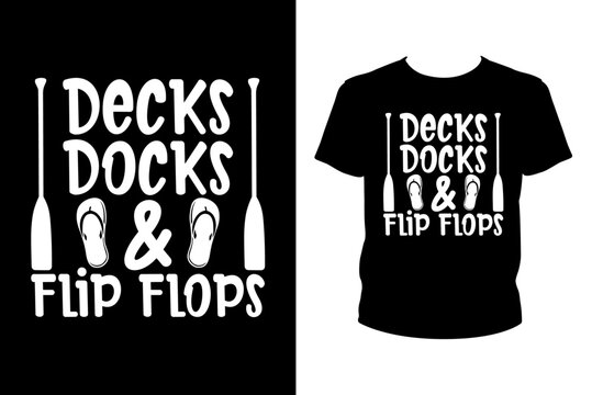 Decks docks & flip flops - Art files for Cricut and Silhouette. You can edit them with Adobe Illustrator.