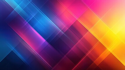 Obraz premium Mesmerizing Diagonal Gradient Flows in Bright Neon Hues of Vivid Color