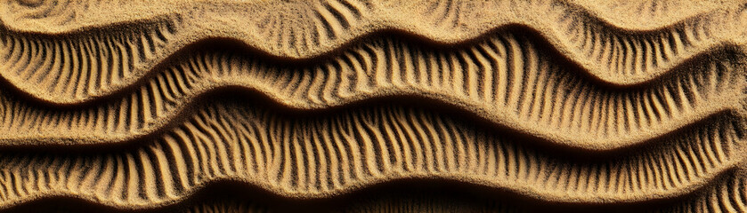 Golden Sand Dune 3D Illustration